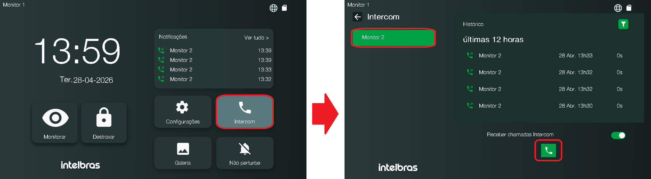 Tela Intercom
